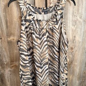 Covington Animal Print Sleeveless Blouse